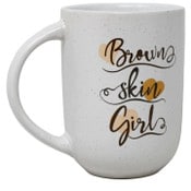 Wholesale - Speckled "Brown Skin Girl" Organic Mug C/P 24, UPC: 195010124645